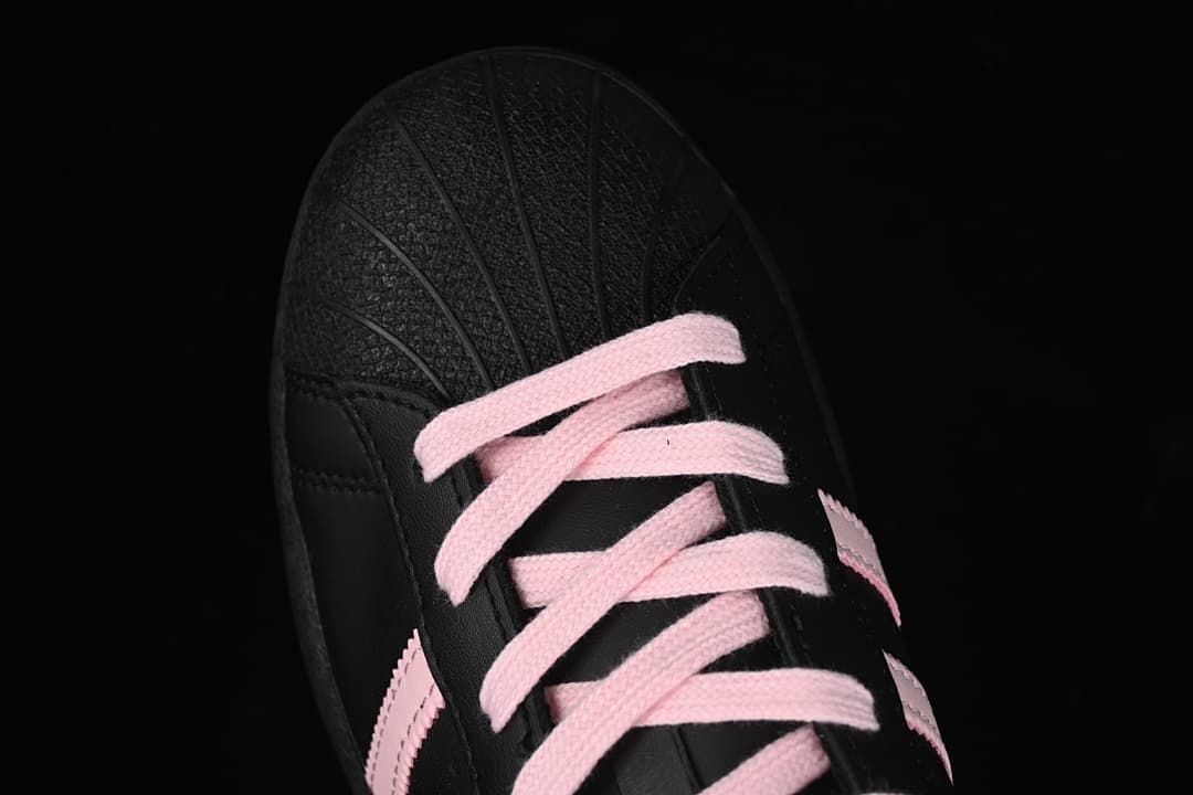 adidas Superstar EG4959 Black and Pink Sneakers
