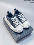 ECCO Biom Fjuel Low-Top Sneakers, Navy and White