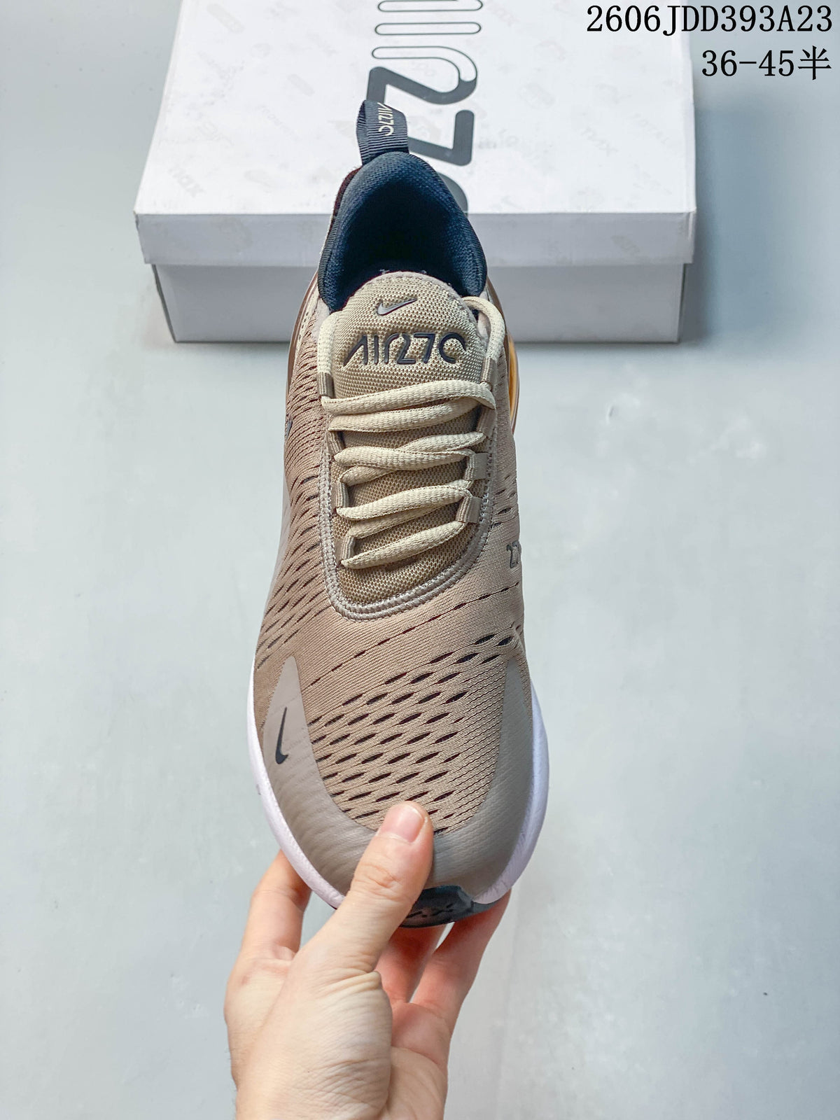 Nike Air Max 270 Sneakers in Beige and Amber AQ9164-102