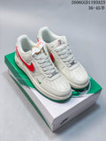 Nike Air Force 1 Portugal-Inspired Sneakers in White, Red and Green