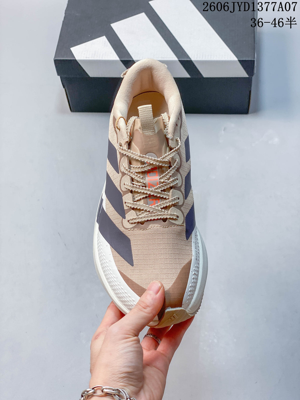Adidas Adizero Evo SL Running Shoes – Beige and Navy
