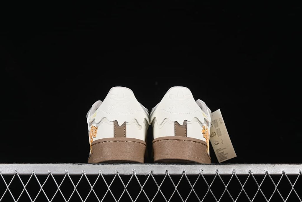 adidas Superstar GW4440 White Yellow Brown Sneakers