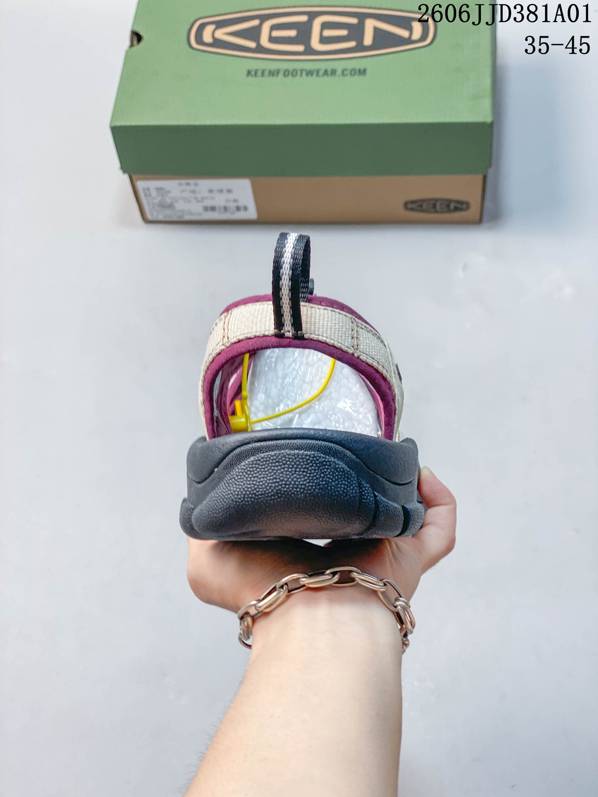 KEEN Newport H2 Women's Outdoor Sandals, Beige and Plum
