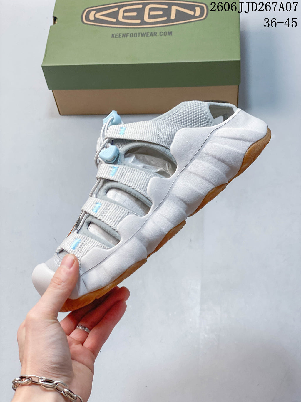 KEEN Astoria West Water-Ready Sandals in Gray and Blue