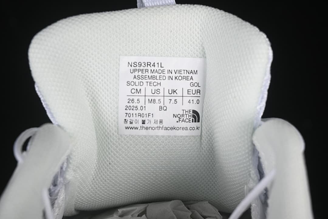 The North Face NS93R41L White Mesh Sneakers