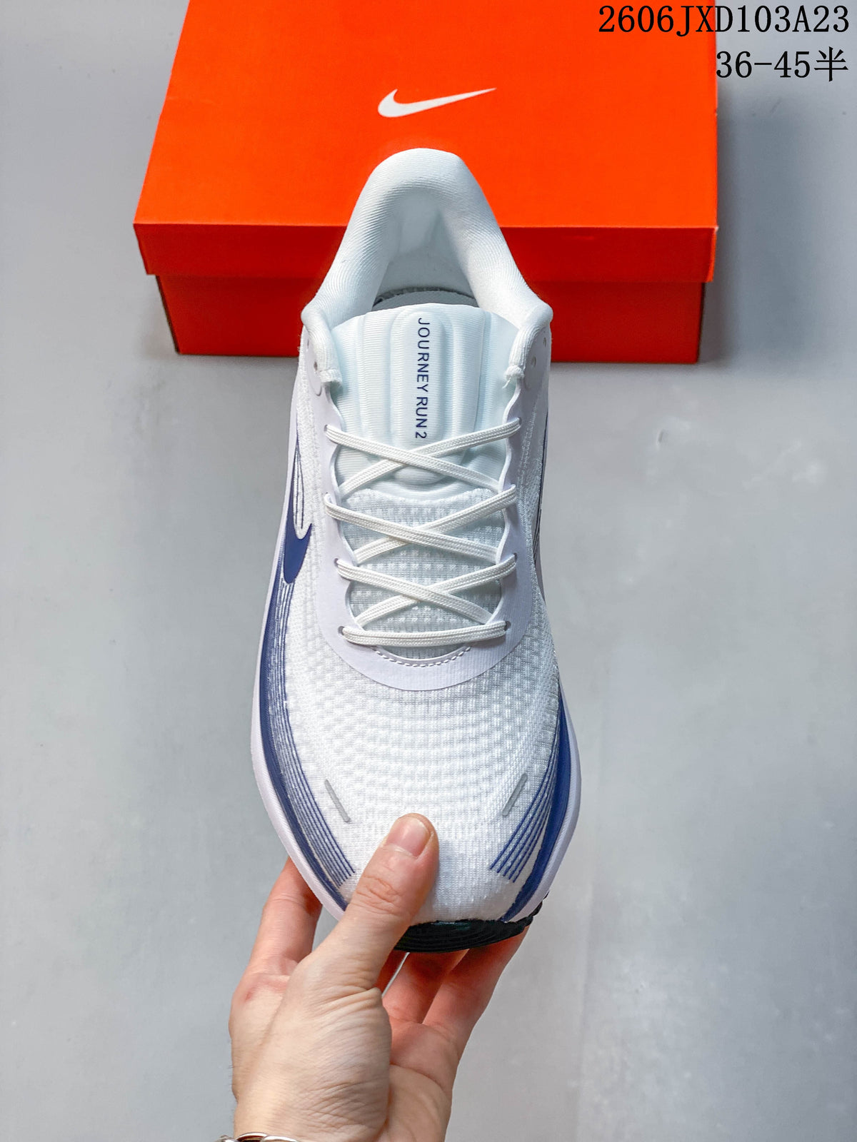 Nike Air Zoom Pegasus Running Shoes, White and Blue