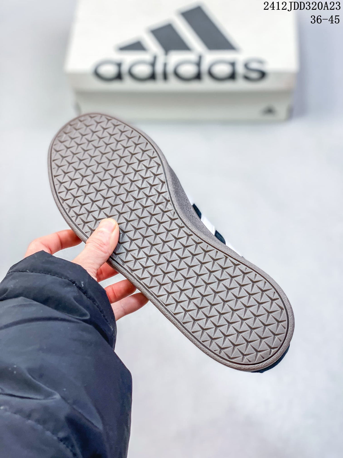 Adidas VL Court Classic Shoes in Navy and White