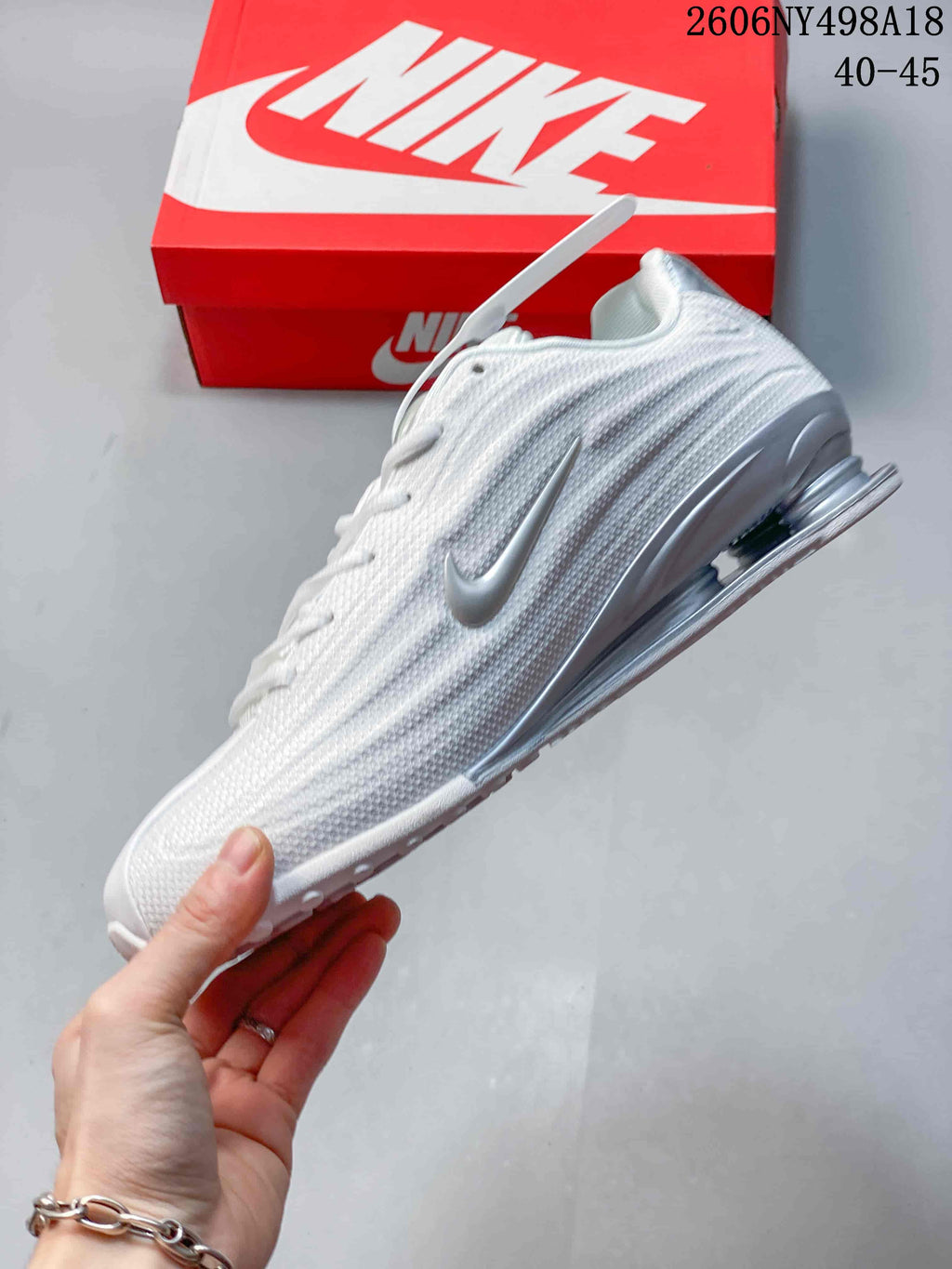 Nike Shox TL Men's Sneakers White Silver