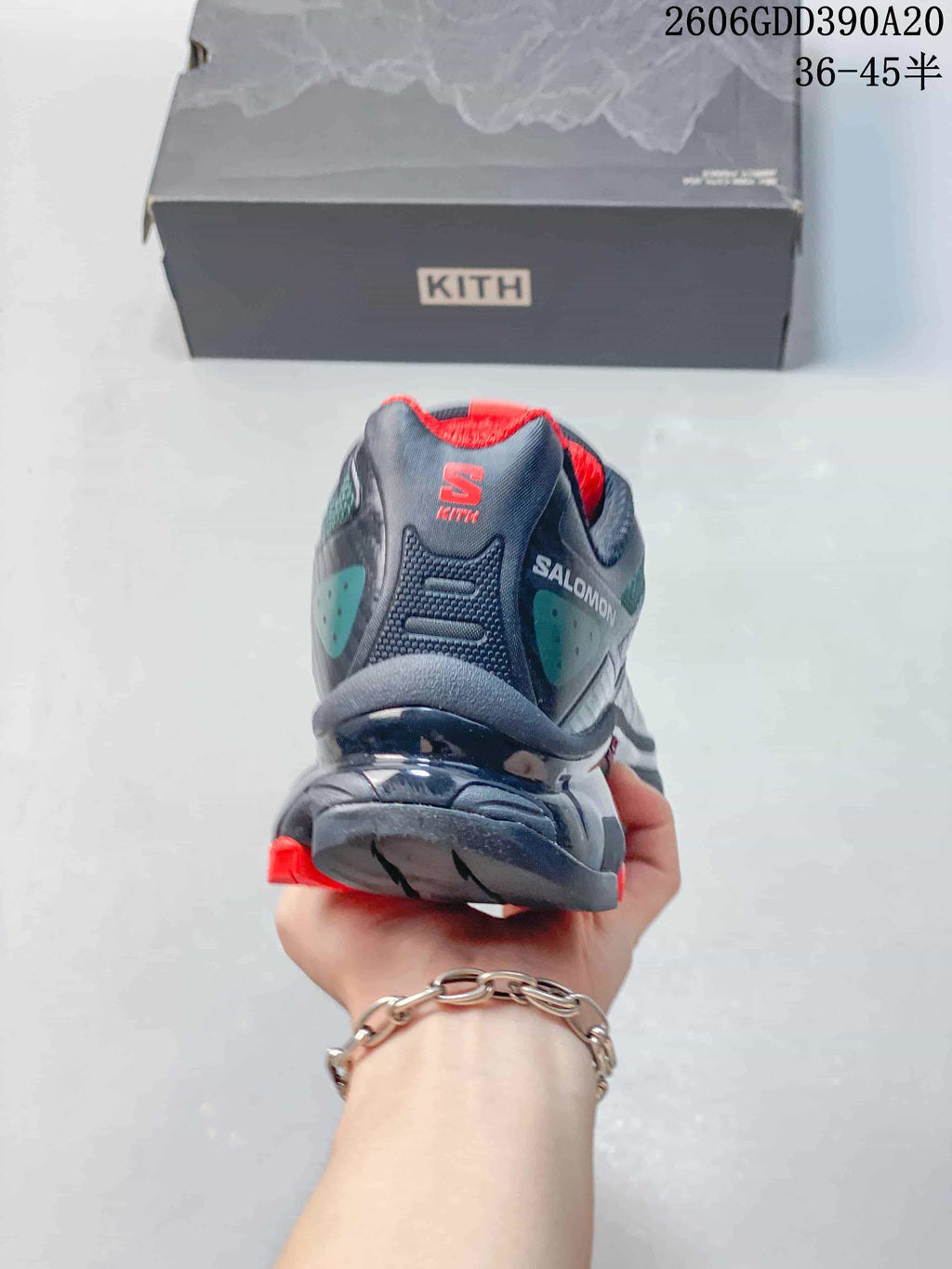 Salomon XT-4K Kith Trail Running Shoes, Navy and Red