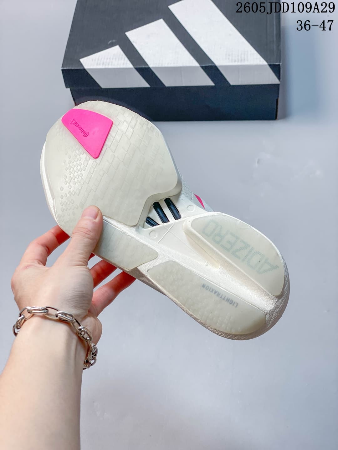 Adidas Adizero Adios Pro 4 Running Sneakers White Pink