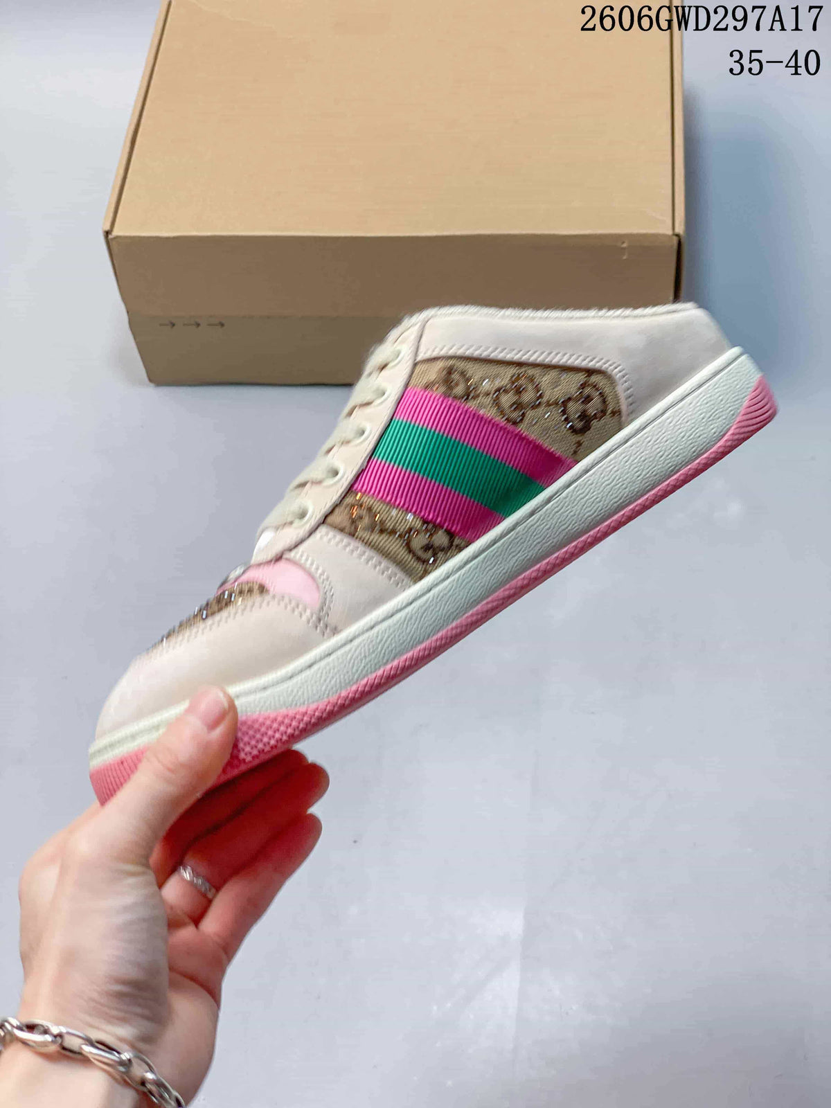 Gucci Screener Women's Sneakers Beige Brown 06GWD297A17