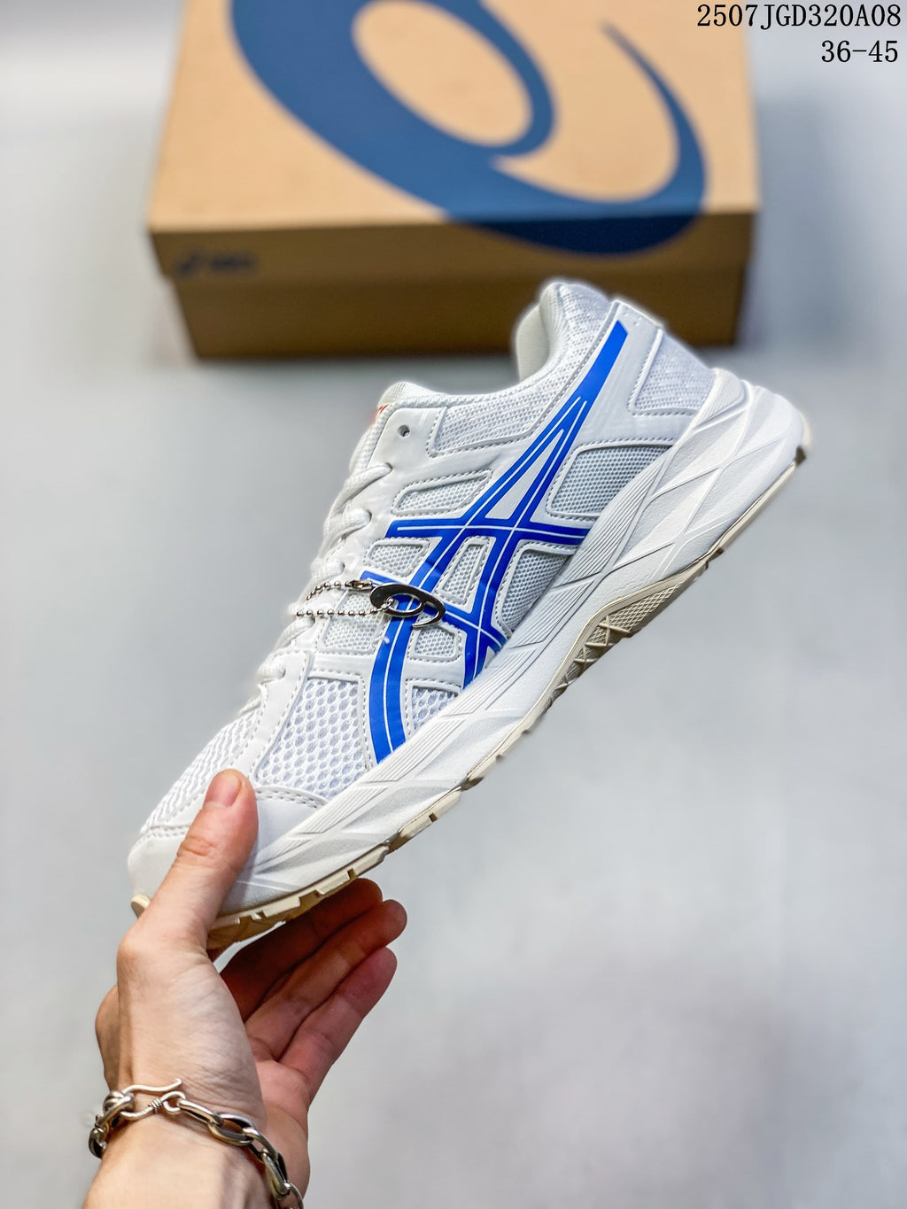 ASICS GEL-Contend 4 Running Shoes White Blue T8D4Q-030