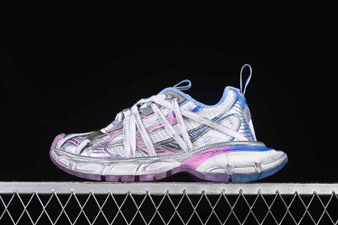Balenciaga 3XL Sneakers in White, Blue and Pink