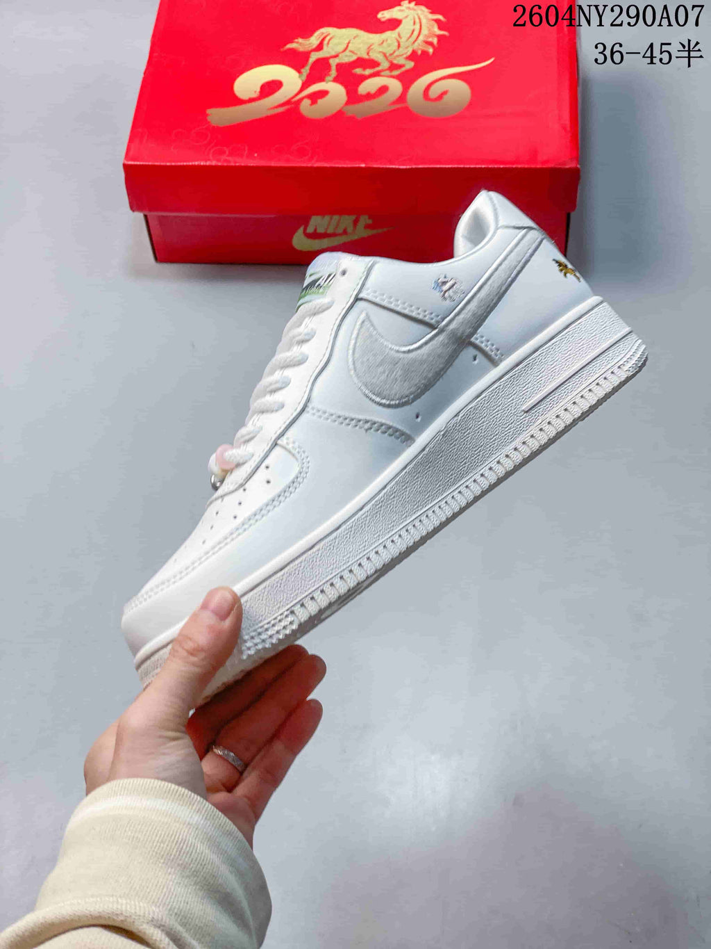 Nike Air Force 1 Low Year of the Horse White Sneakers