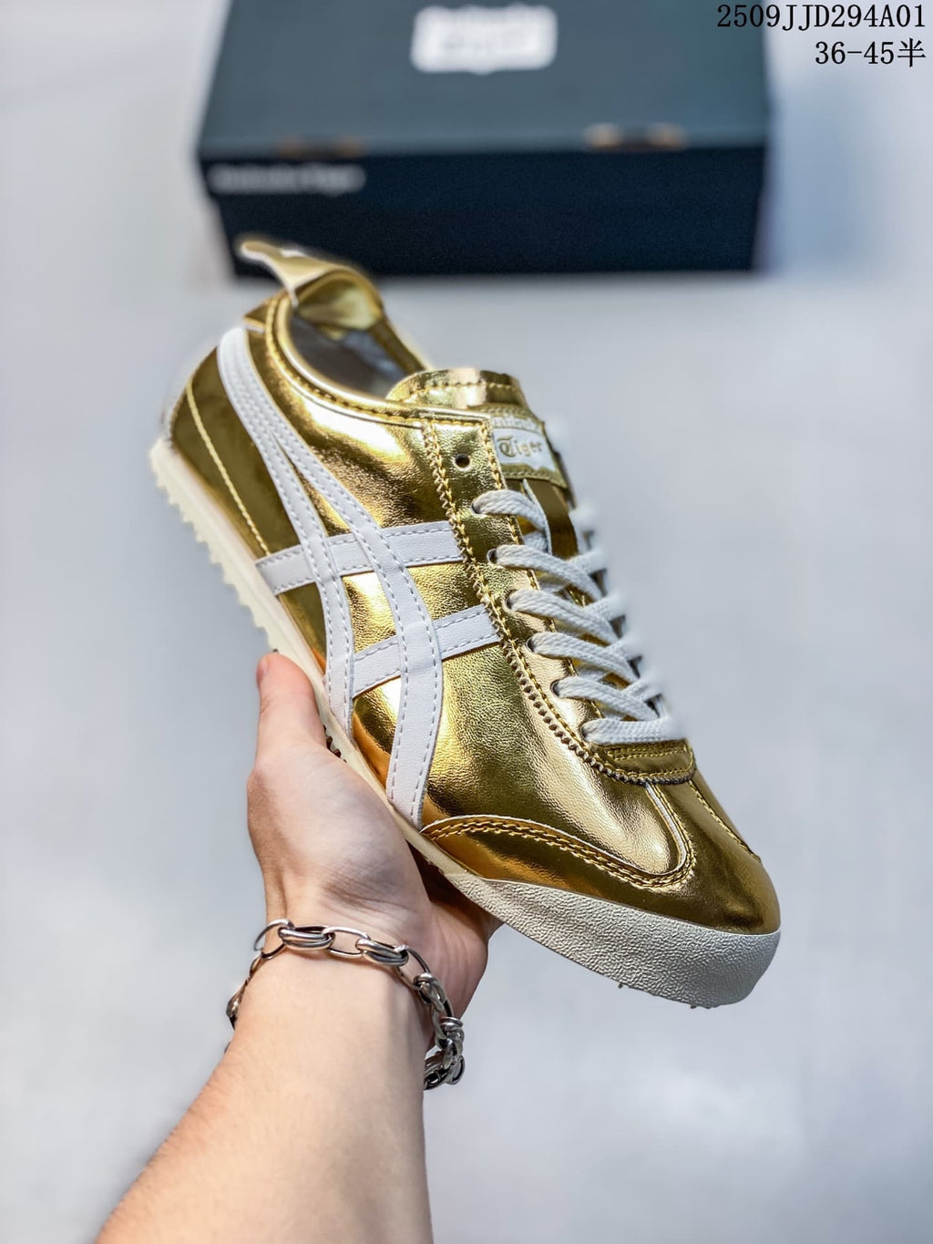 Onitsuka Tiger Mexico Metallic Low-Top Sneakers