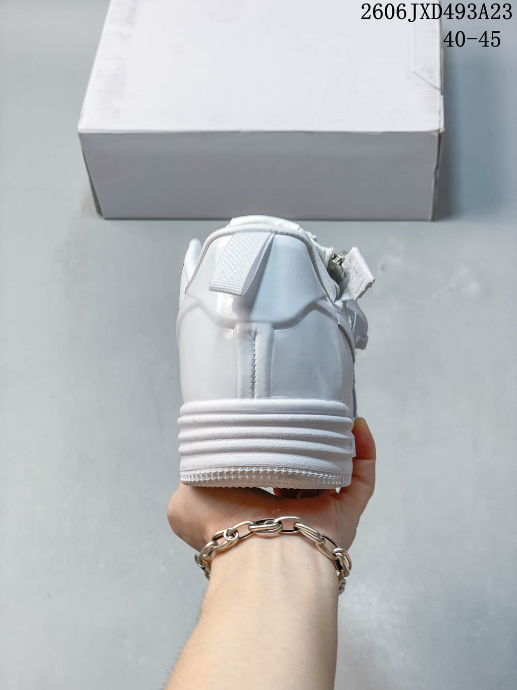 Nike Air Force 1 '07 Low White Zipper Sneakers