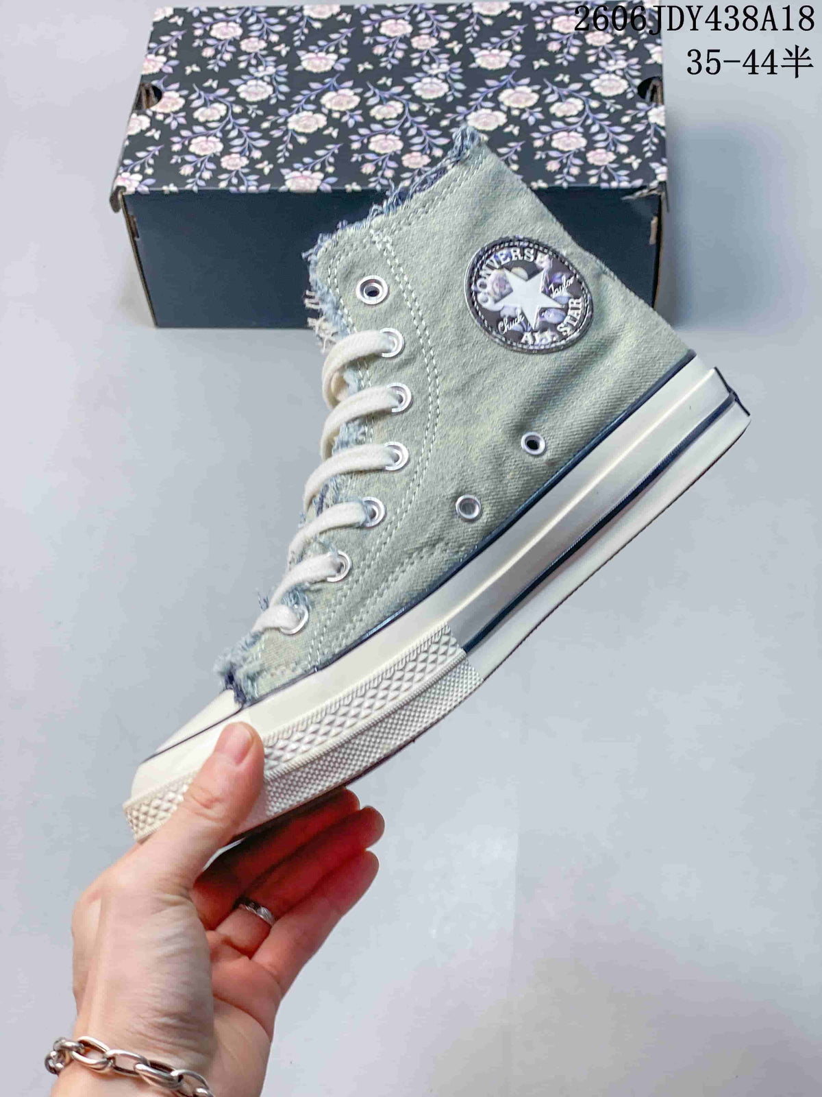 Converse Chuck Taylor All Star High-Top Washed Denim Sneakers A21363C