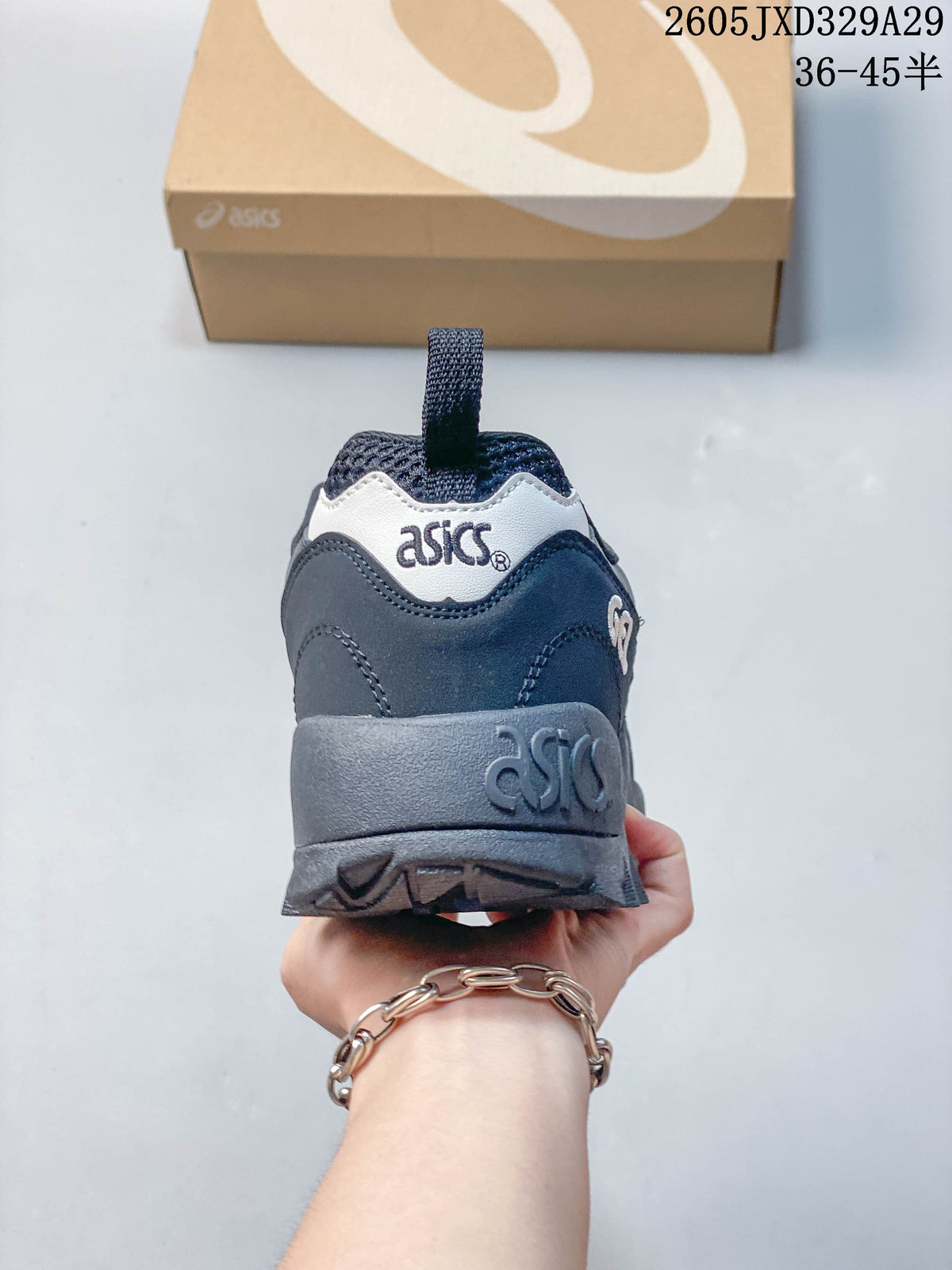 ASICS GNY Casual Sneakers, Charcoal and White, 1183C557